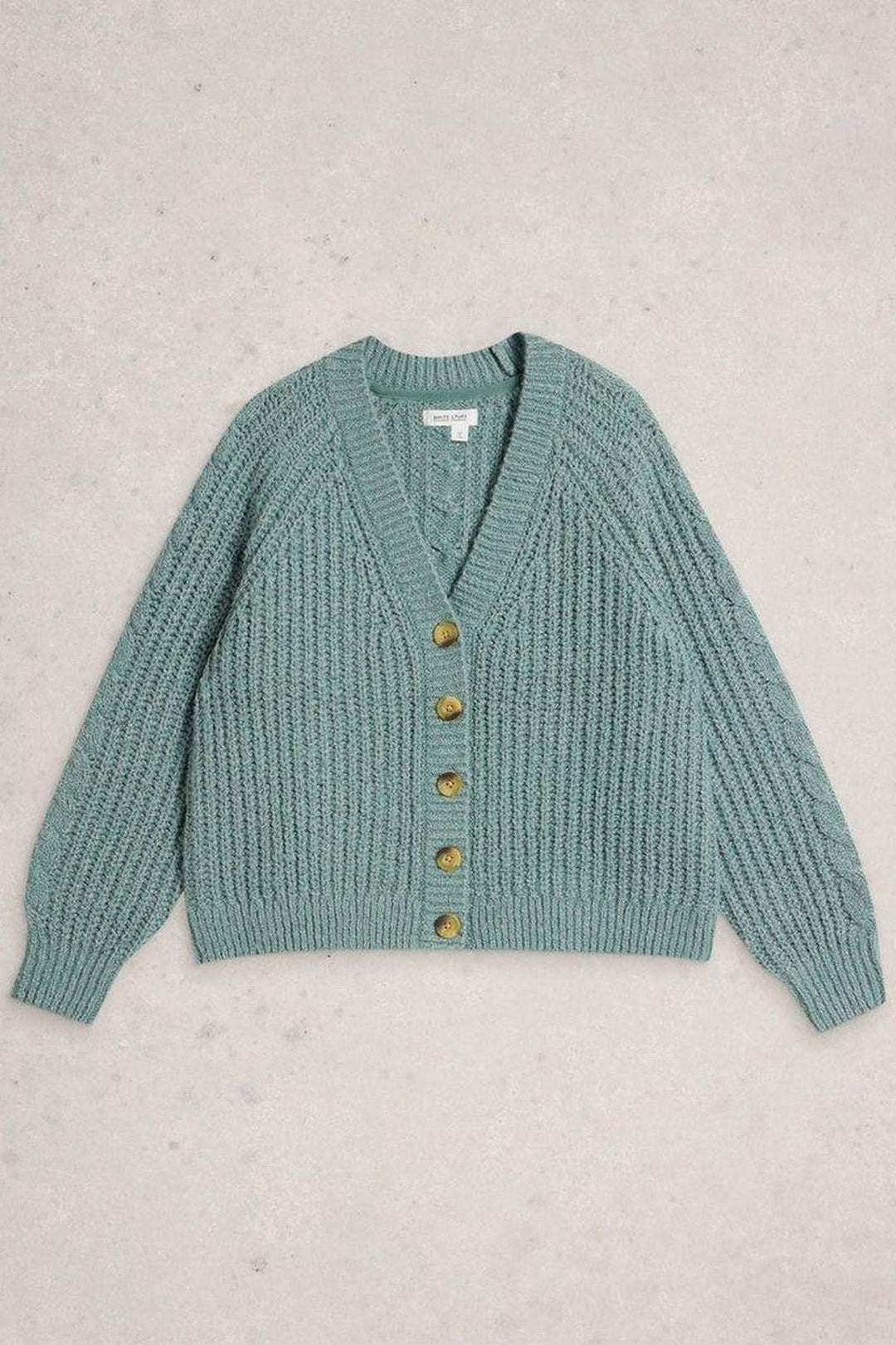 Cardigan texturé torsadé à boutons