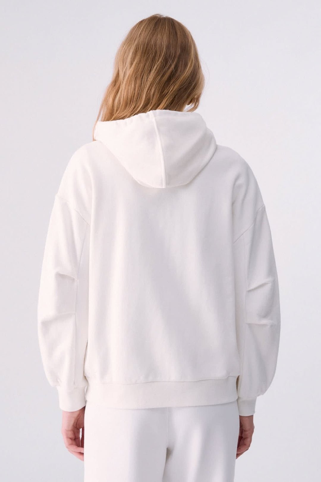 Veste à capuchon zippée à manches longues pour femme liujo