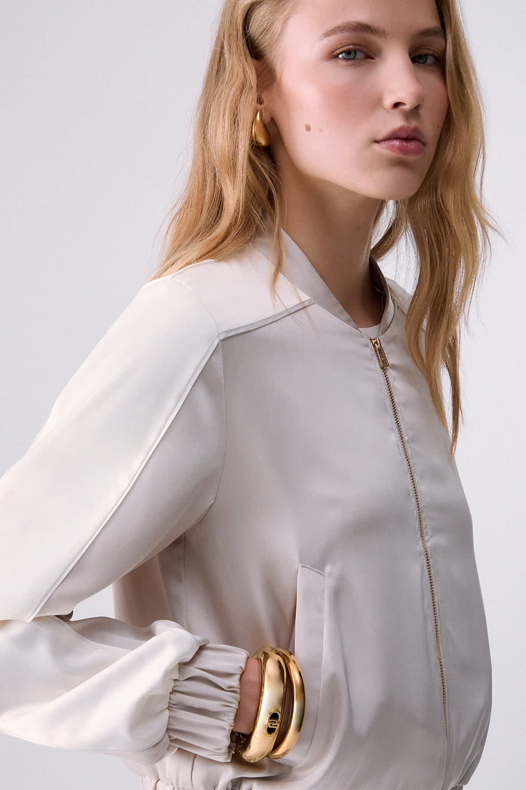 Veste bomber à manches longues pour femme liujo