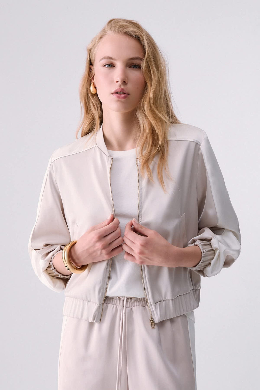 Veste bomber à manches longues pour femme liujo