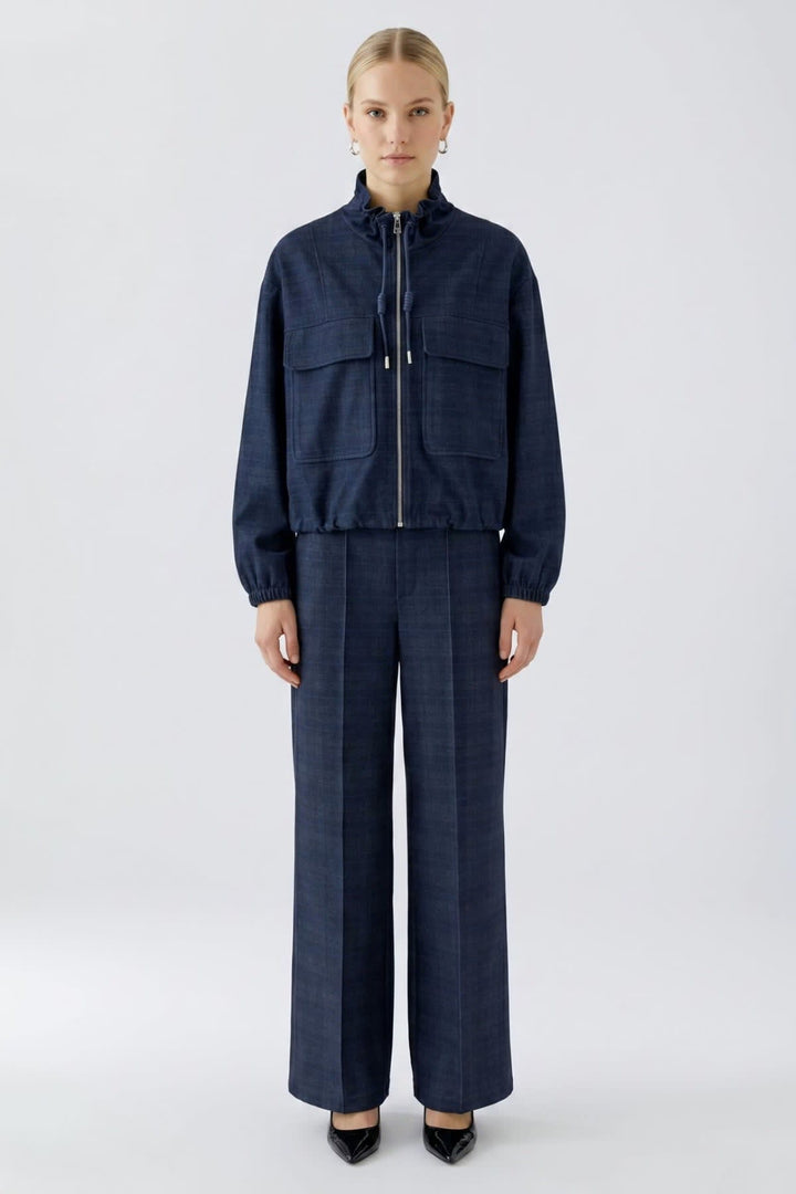 Veste en jersey à carreaux pour femme Oui