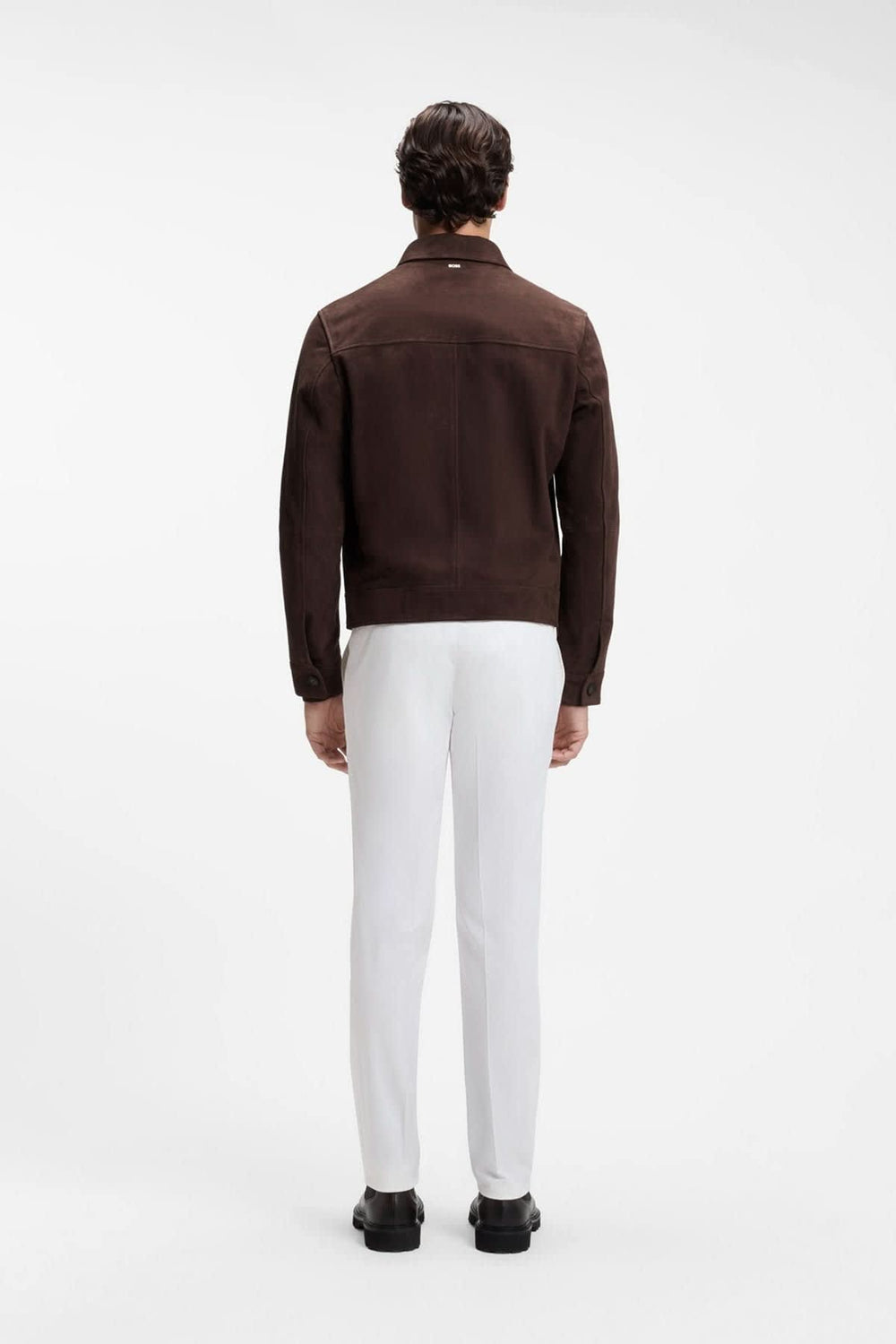 Veste en suède à fermeture éclair pour homme Hugo Boss