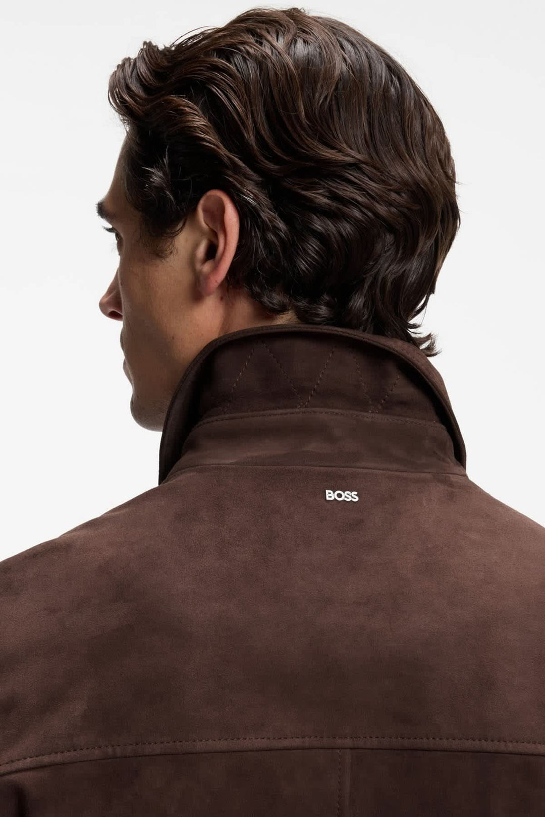 Veste en suède à fermeture éclair pour homme Hugo Boss