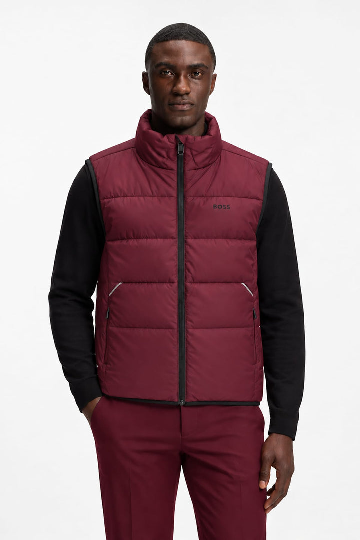 Veste matelassée sans manches vue de face pour homme Hugo Boss