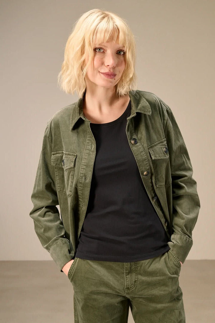 Veste style surchemise à poches pour femme Nile