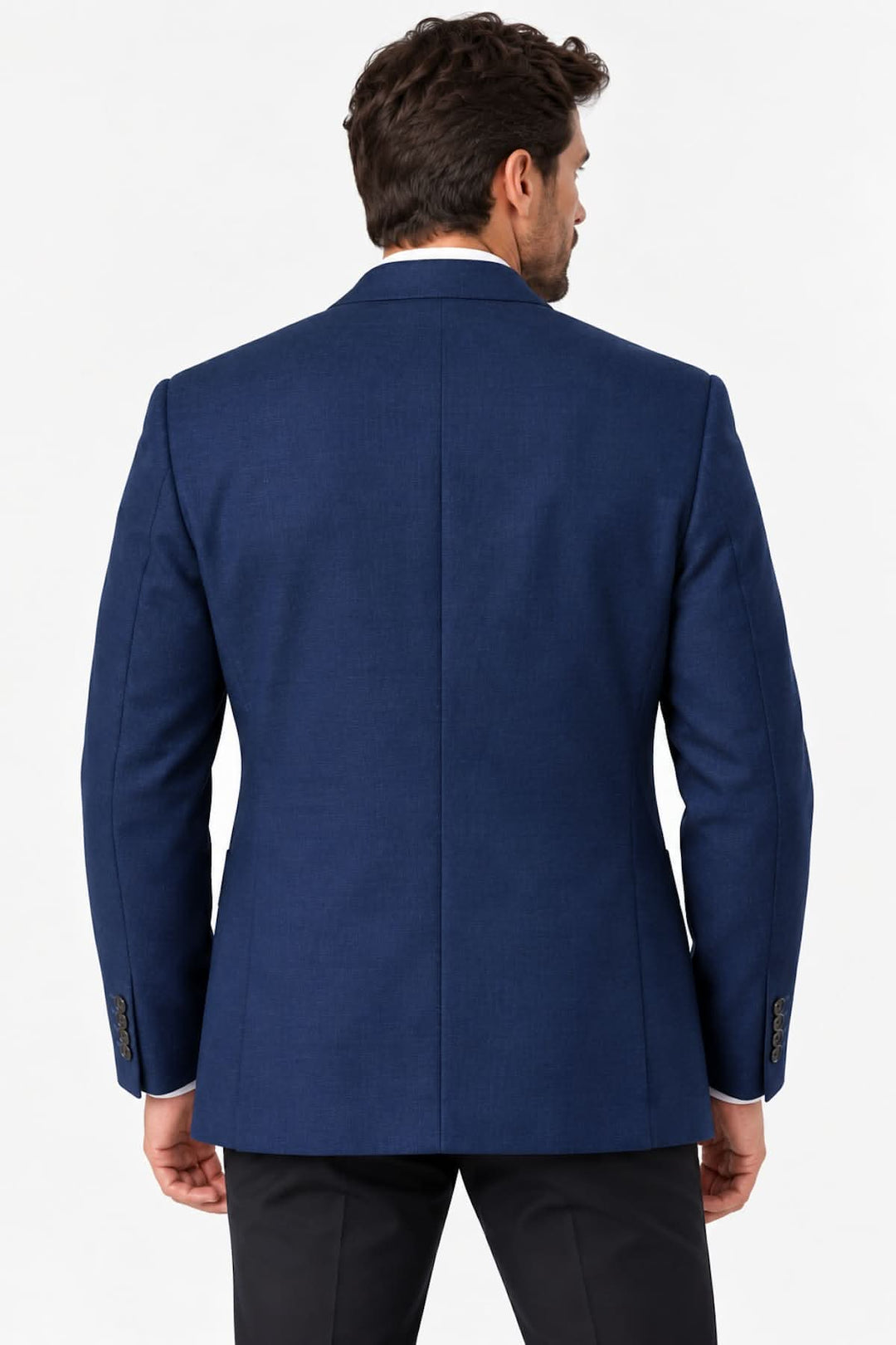 Structured blazer with subtle texture front view for men Lief Horsens