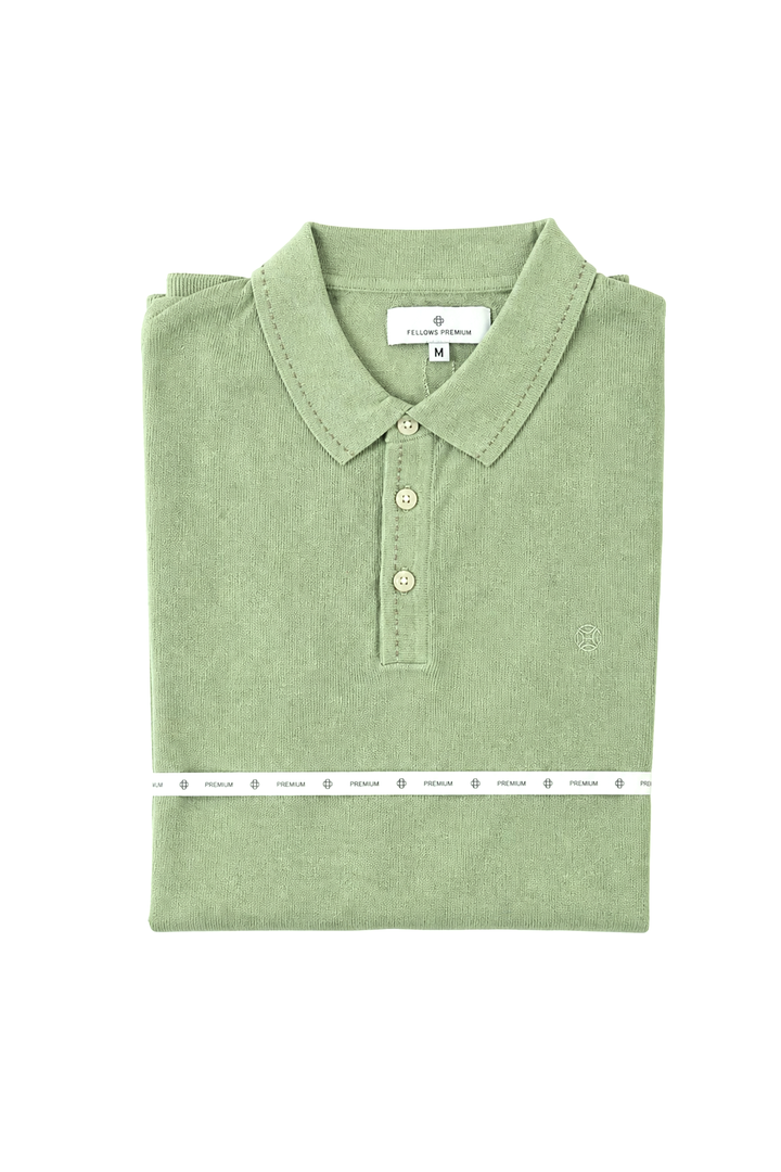 Polo manches courtes en maille éponge