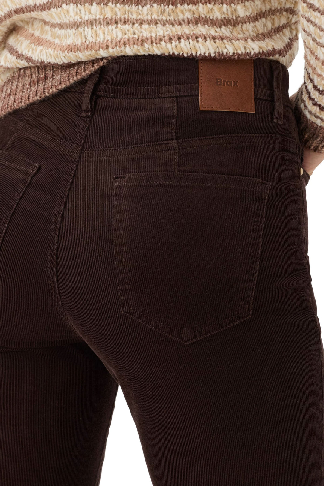 Pantalon Mary en velours côtelé à coupe droite
