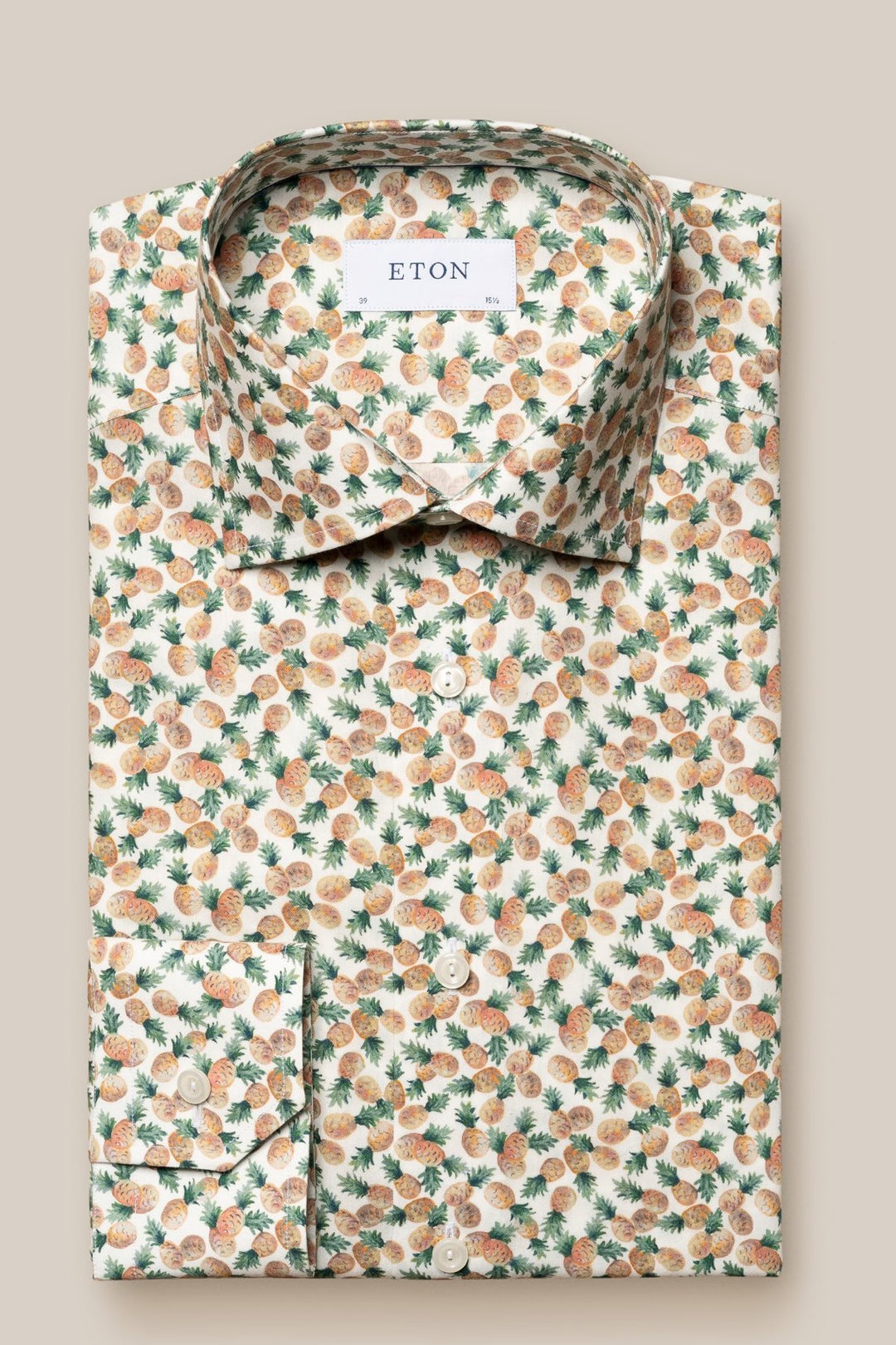 Chemise coton et TENCEL imprimé ananas