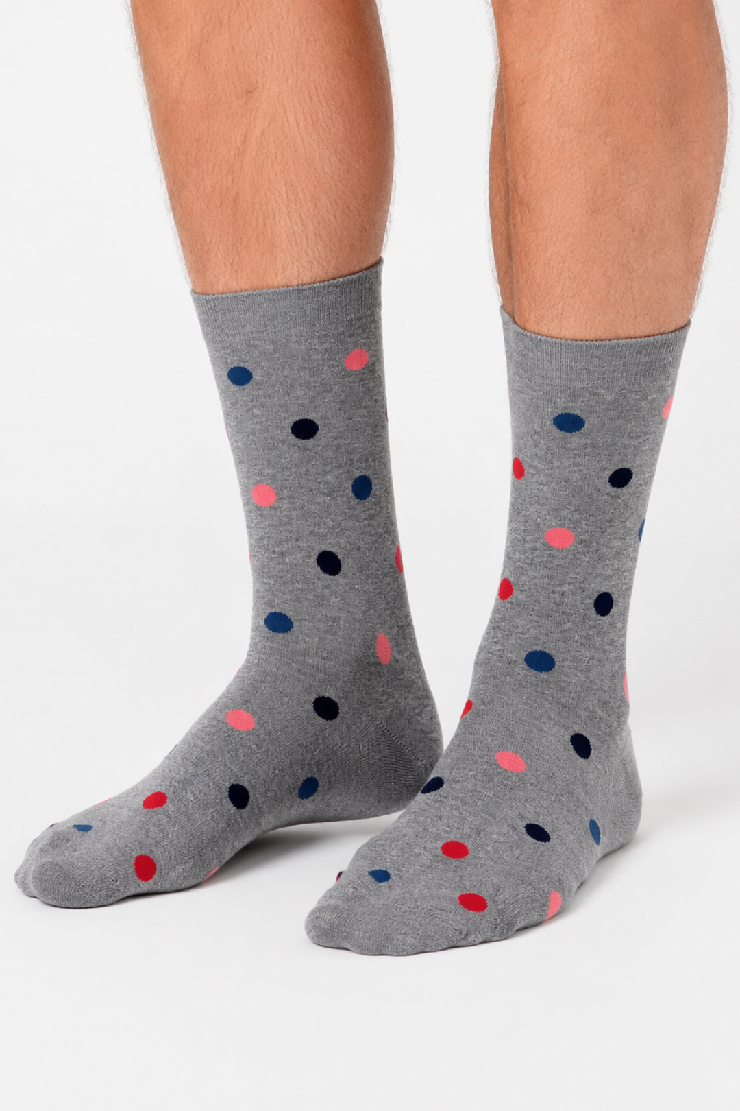 Polka-dot dress socks