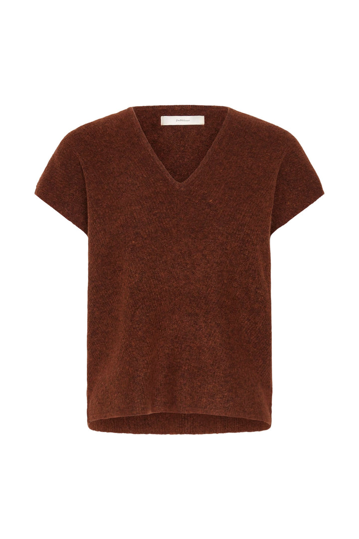 Guna sleeveless knit V-neck jacket 