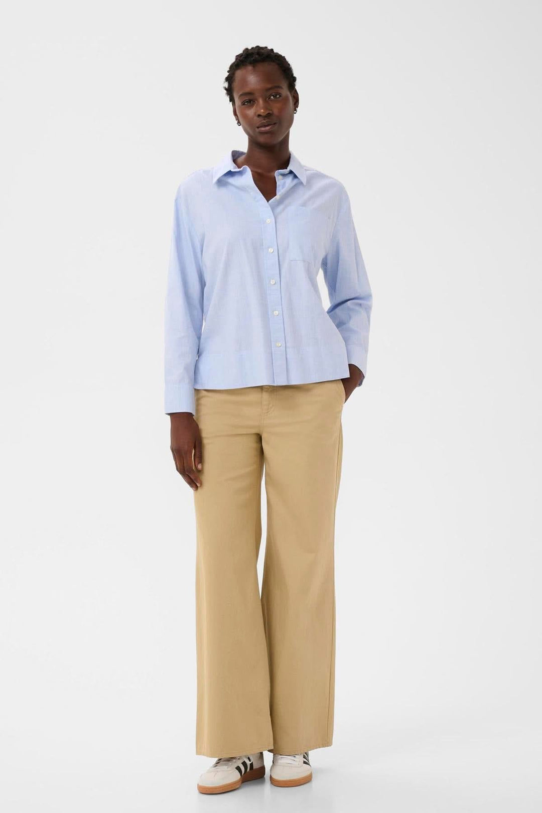 Chemise classique en popeline Nenee