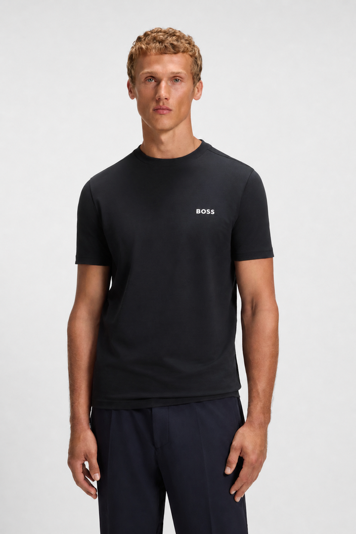 T-shirt en coton extensible avec logo