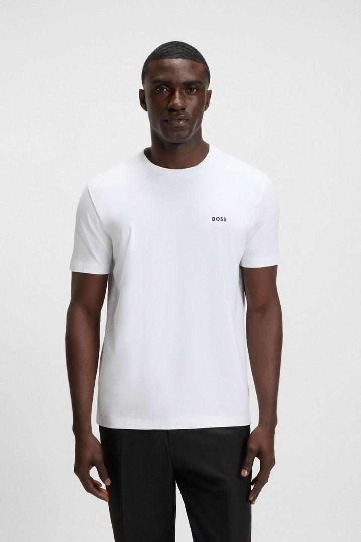 T-shirt en coton extensible avec logo