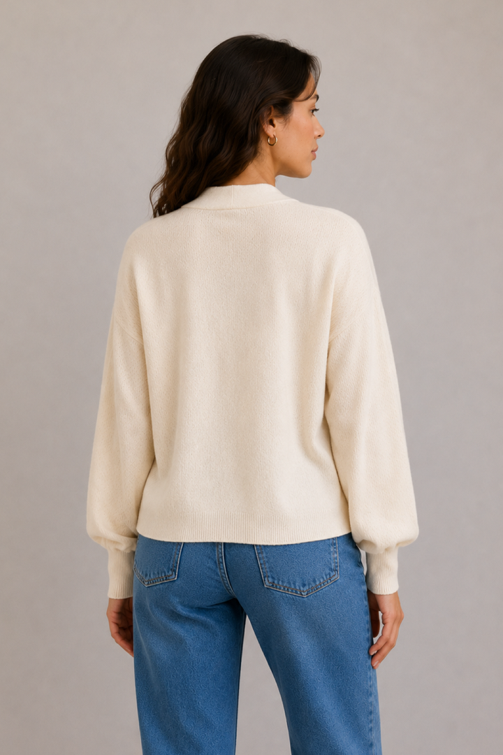 Cardigan tricot léger ouvert
