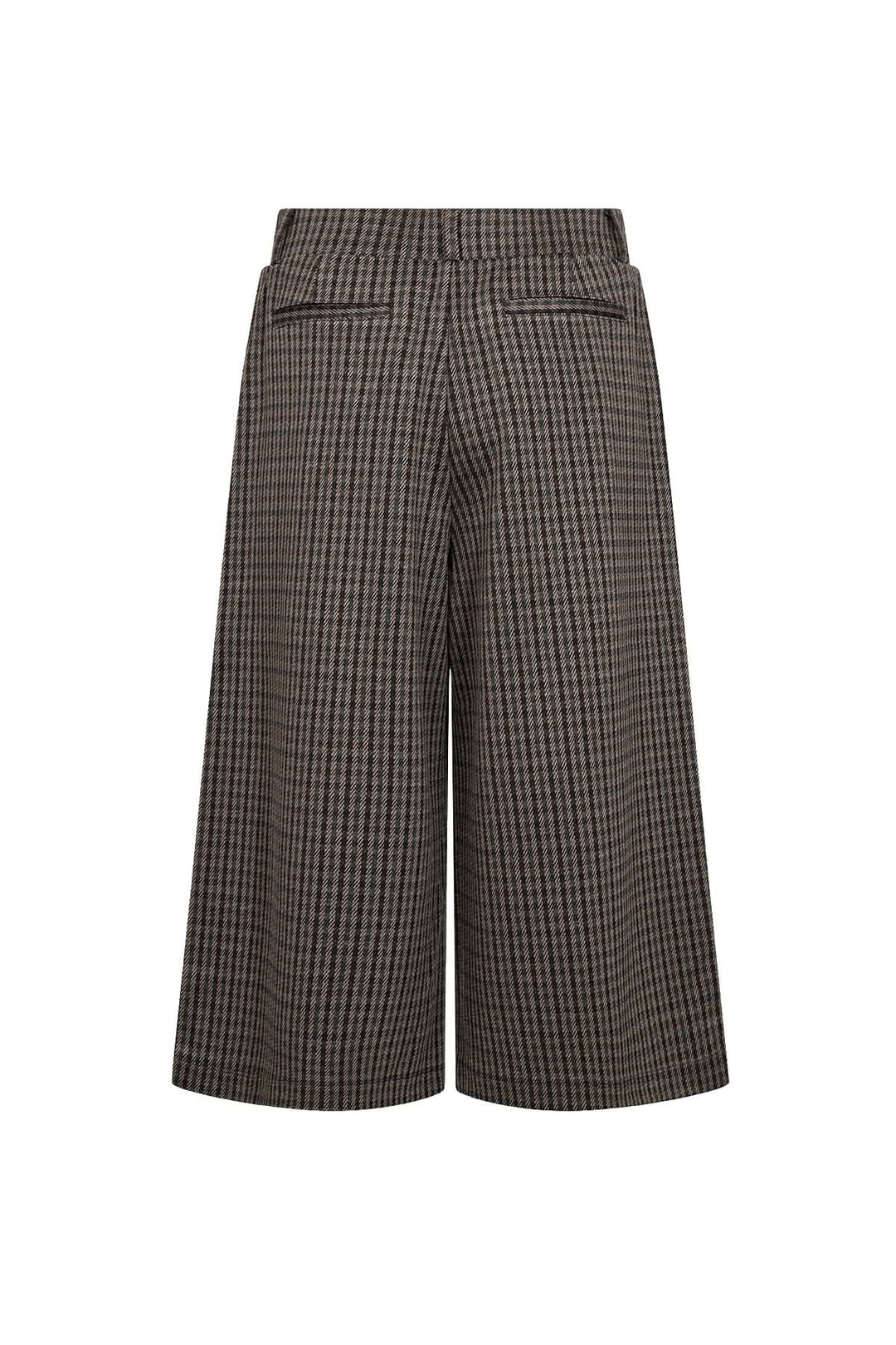 Pantalon Hekla écourté à jambe large et motif à carreaux