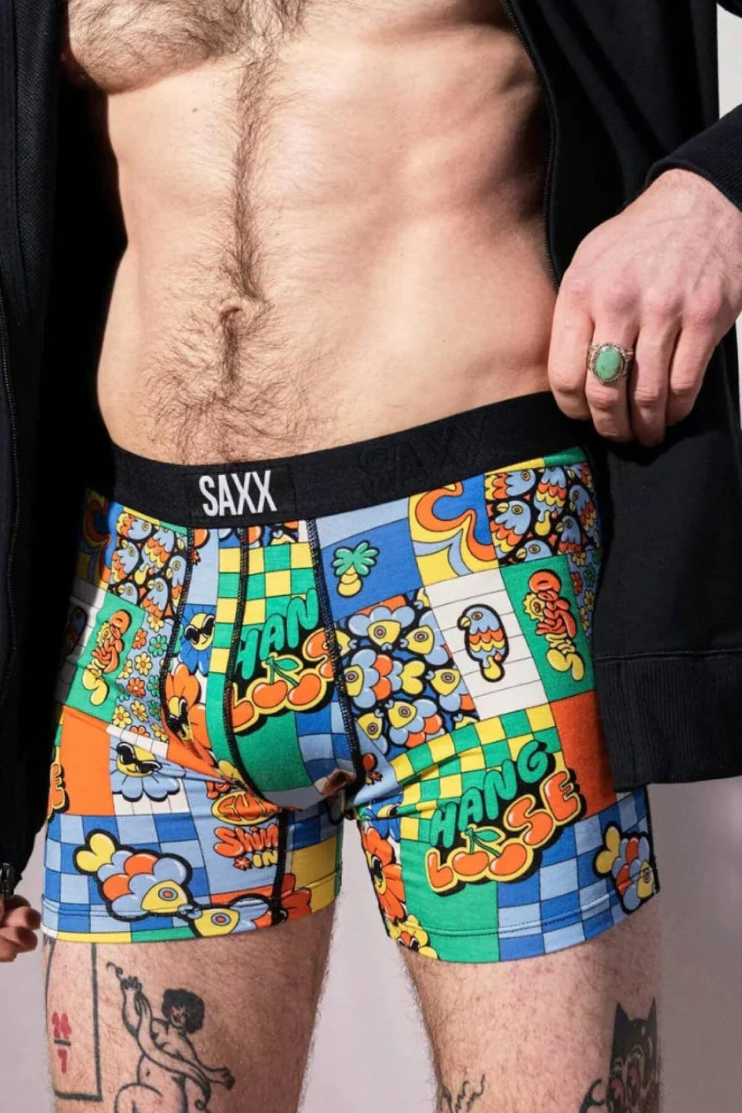 Boxer super doux motif "Laissez le soleil briller" Homme - Accessoires - Boxer SAXX