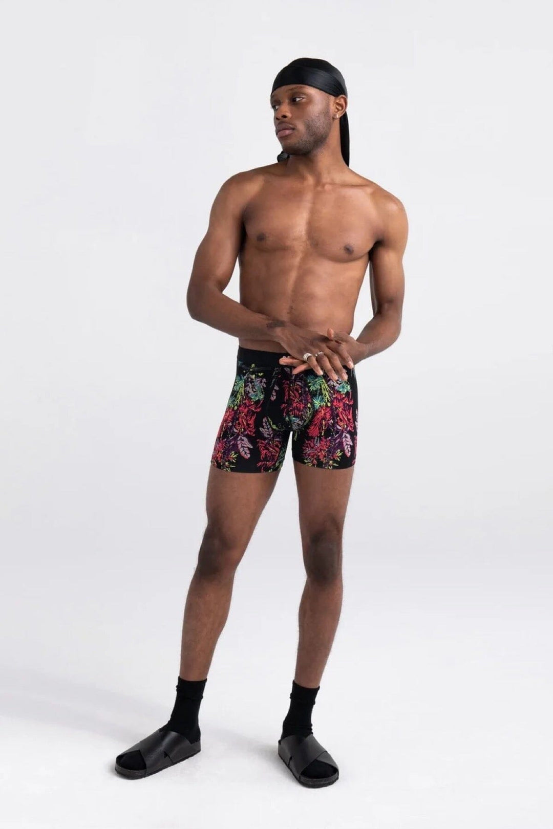 Boxer Vibe Nuit tropical Homme - Accessoires - Boxer SAXX