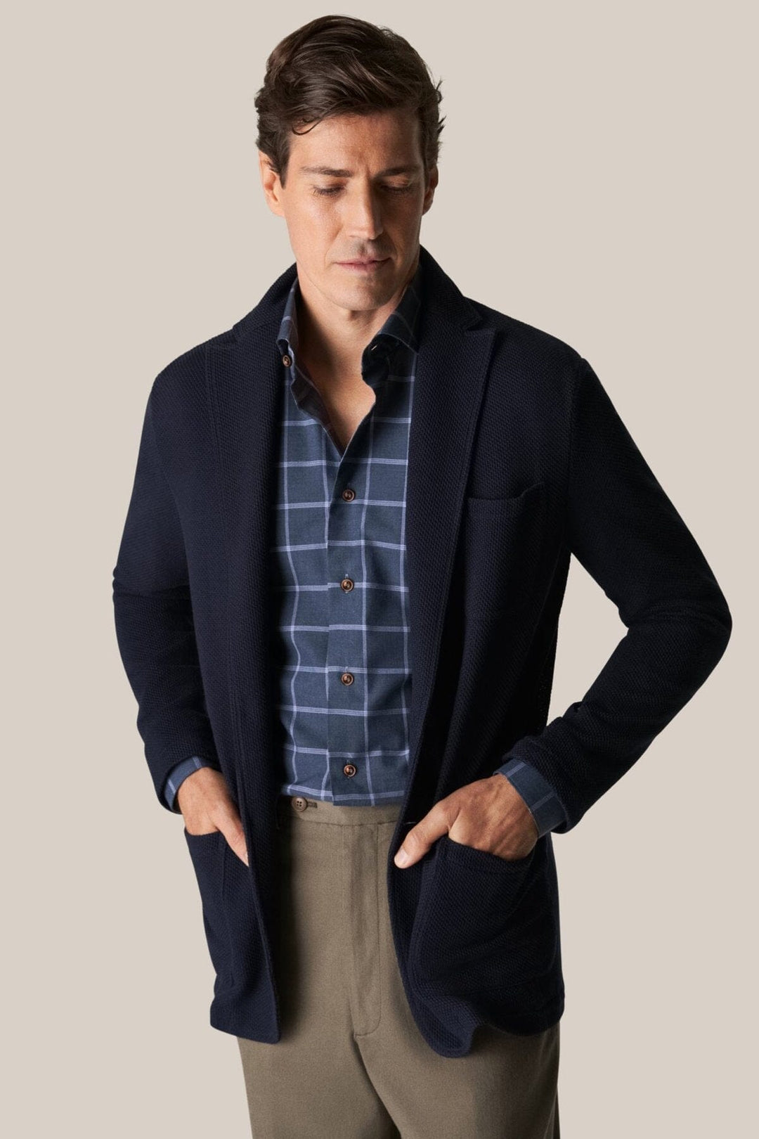 Chemise habillée avec imprimé de carreaux Homme - Chemise - Chemise habillée Eton