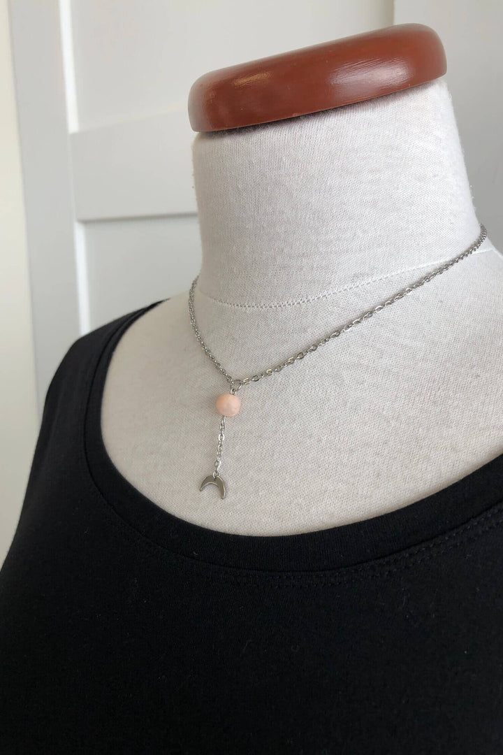 Collier avec perle rosée Femme - Bijoux - Collier Les Nana