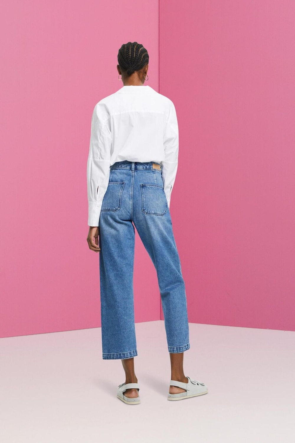 Jean coupe Dad Femme - Bas - Pantalon - Jeans Esprit