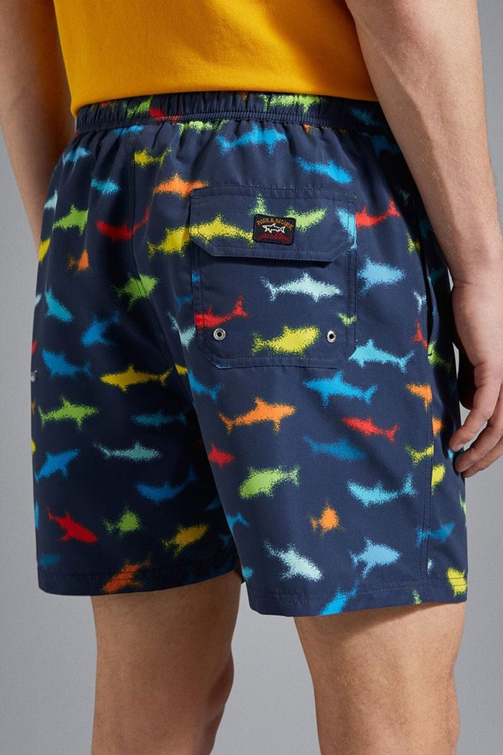 Maillot de bain avec imprimé requin Homme - Maillot de bain Paul and Shark