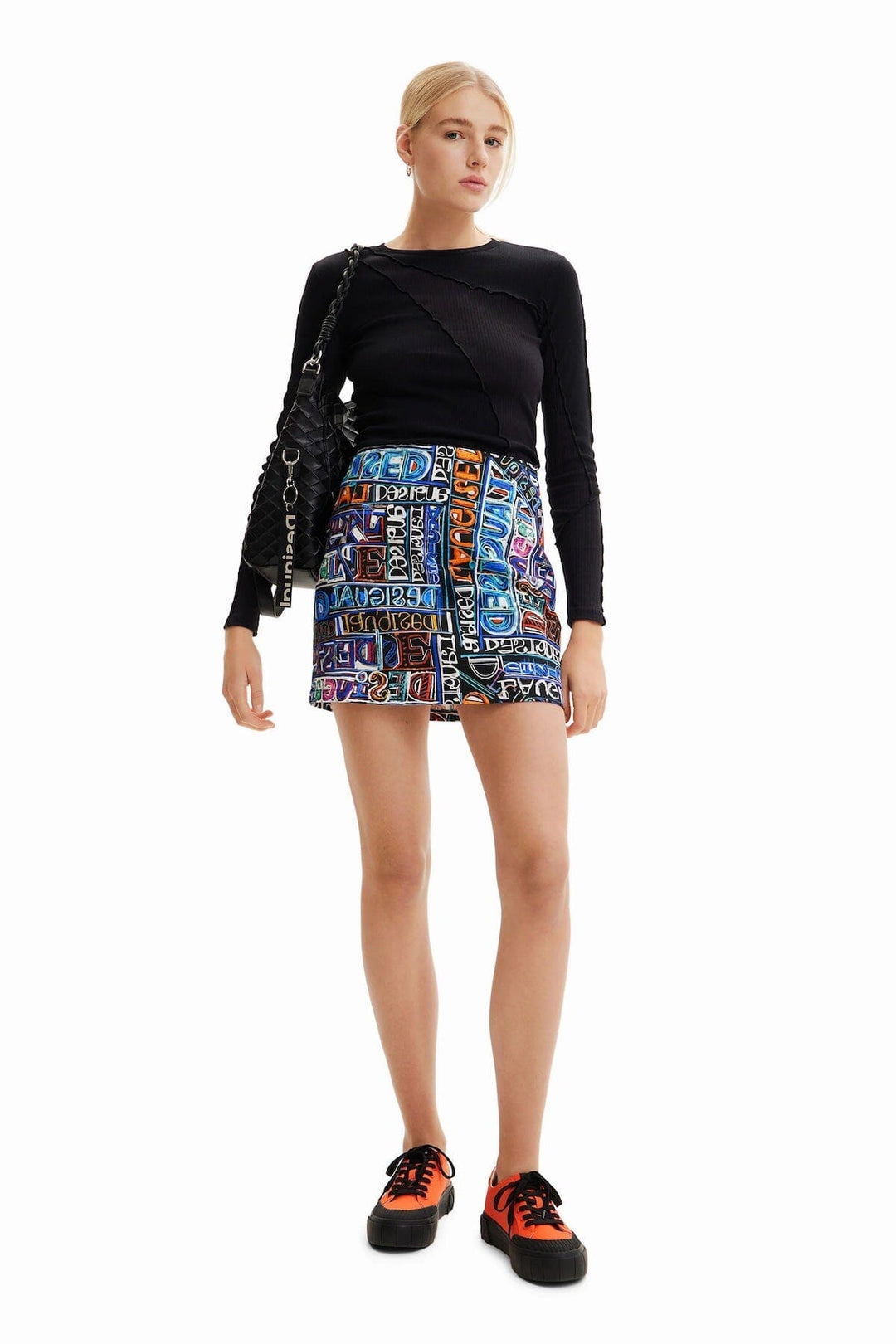 Mini-jupe slim logo arty Femme - Bas - Jupe - Jupe courte Desigual