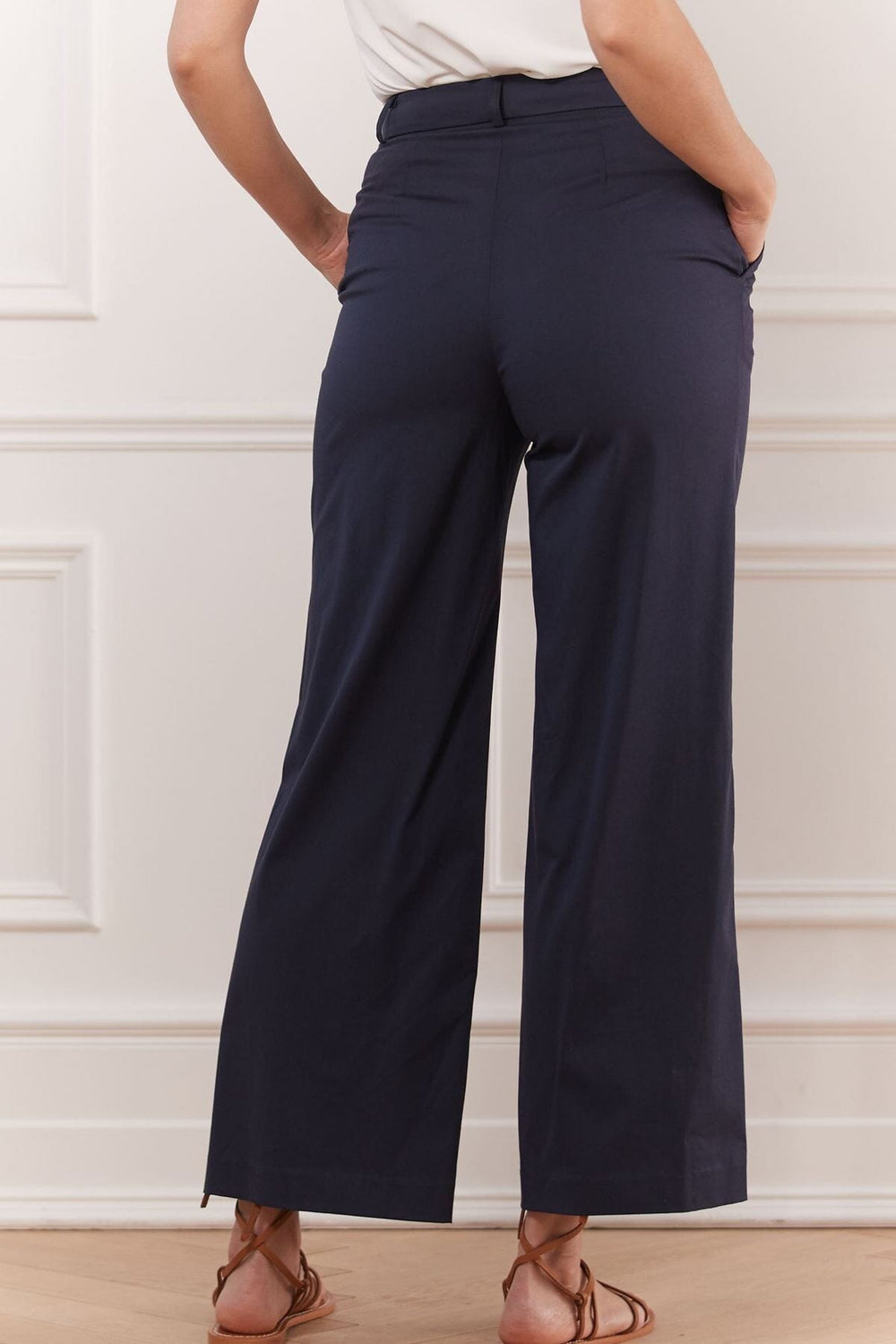 Pantalon gaucho en coton fin Femme - Bas - Pantalon - Pantalon habillé Iris Setlakwe