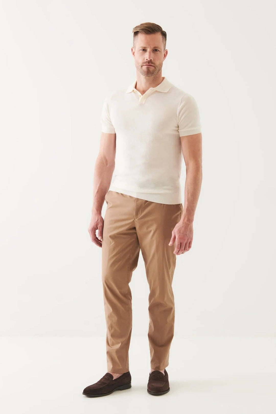 Pantalon slim en coton mélangé Homme - Pantalon - PANTALON HABILLÉ Patrick Assaraf