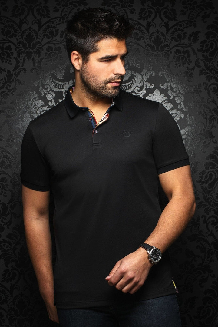 Polo Eagle noir Homme - Hauts - Polo - Polo m/c AU NOIR