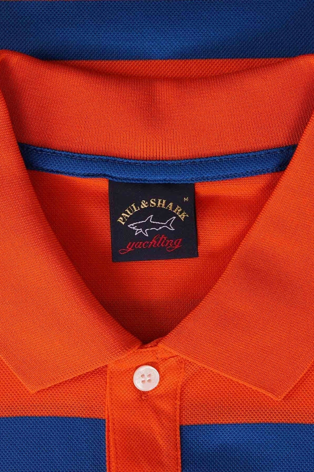 Polo ligné orange avec rayures Homme - Hauts - Polo - Polo mc Paul and Shark