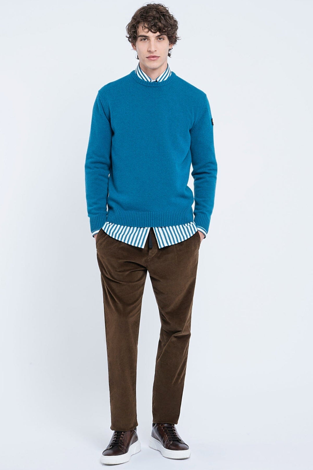 Pull en laine Shetland Homme - Hauts - Chandail Paul and Shark