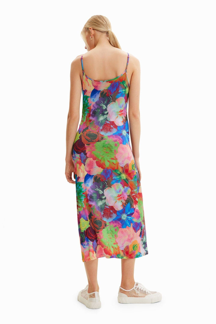 Robe fleurie slim Femme - Robe - Robe longue Desigual