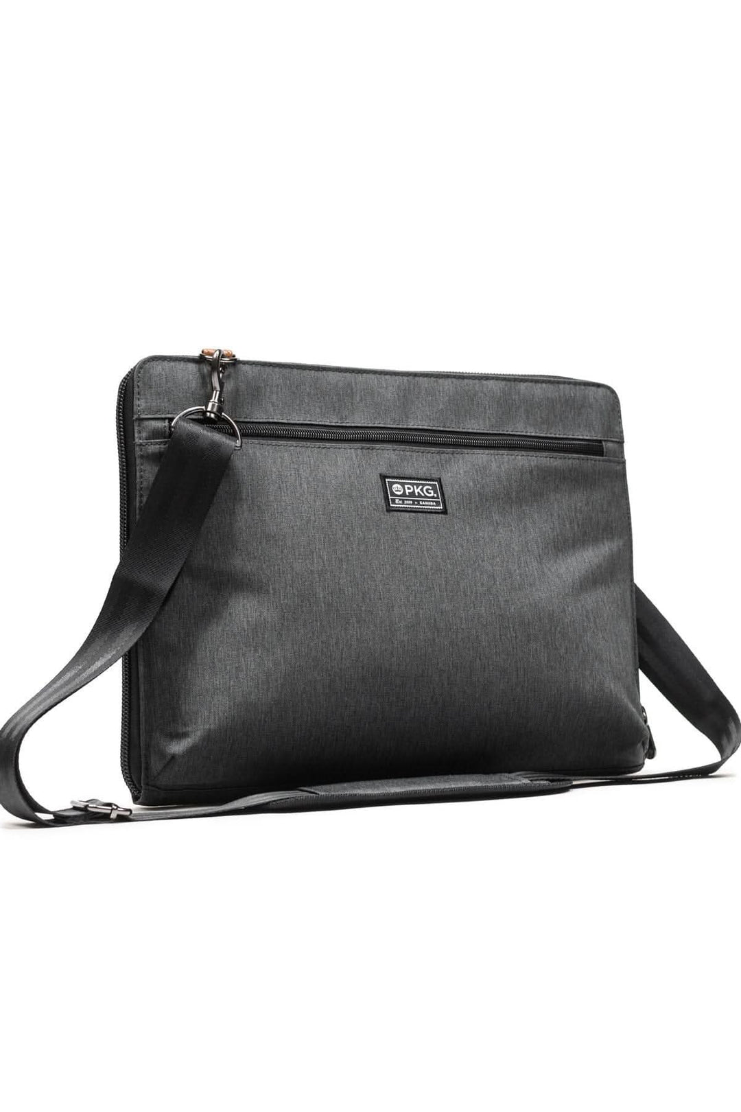 Sac messager Wellington 10L en noir, design élégant et fonctionnel pour ordinateur portable et accessoires.