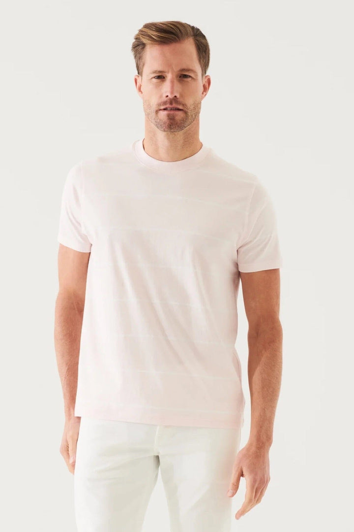 T-shirt rayé en coton pima mercerisé Homme - Hauts - T-shirt Patrick Assaraf