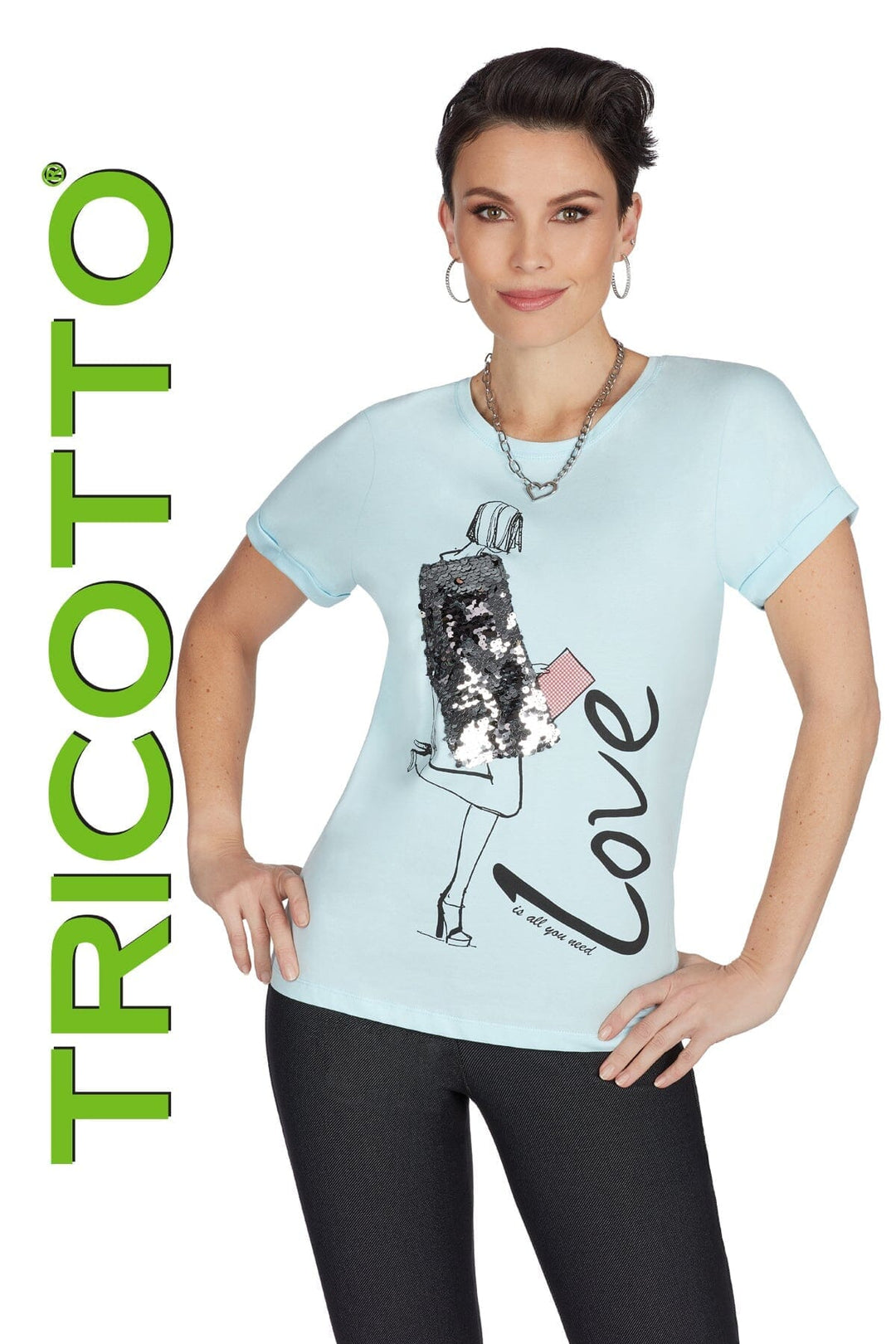 T-shirt imprimé mode Femme - Hauts - T-shirt Tricotto