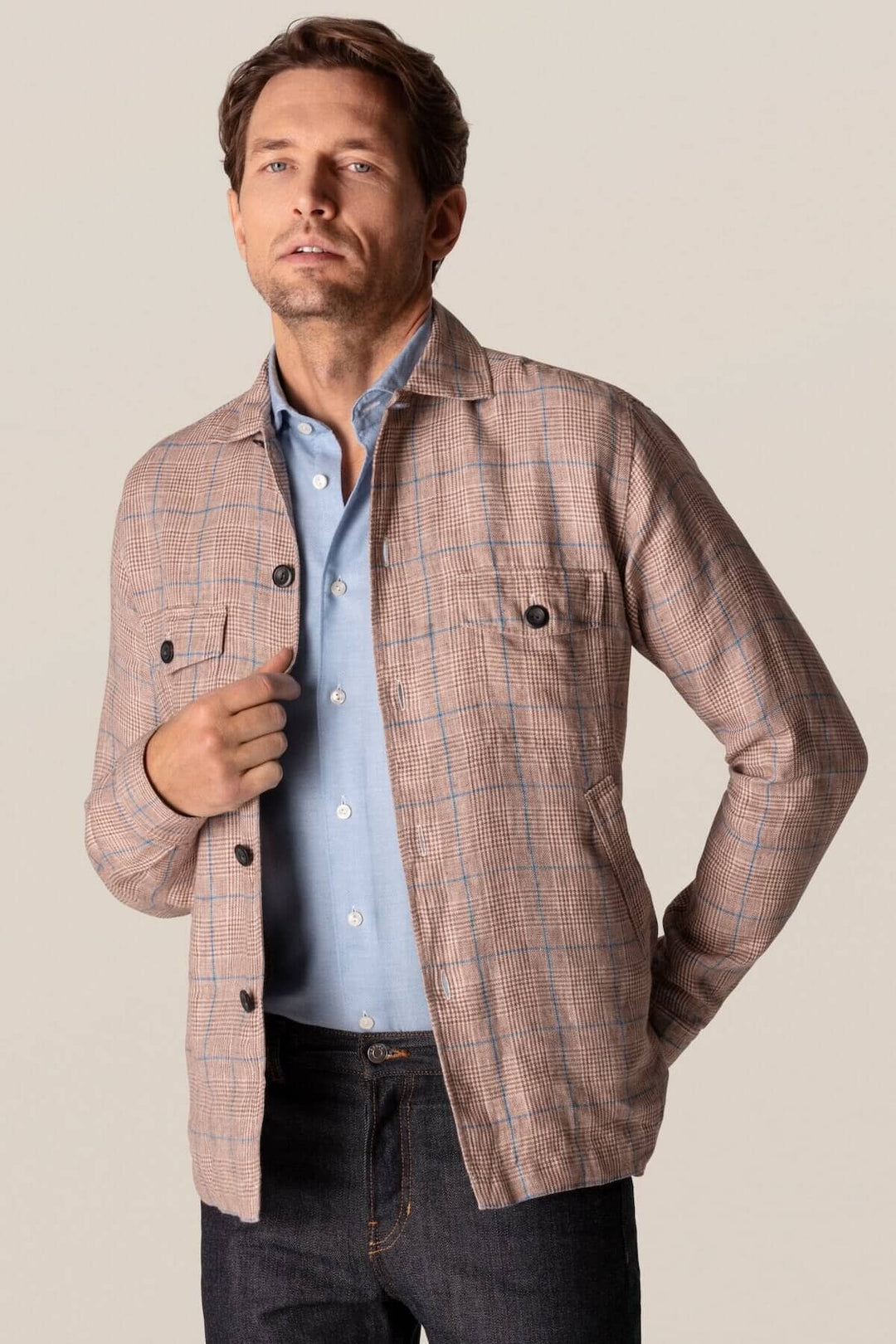 Veste-chemise en lin Homme - Chemise - Chemise sur mesure Eton